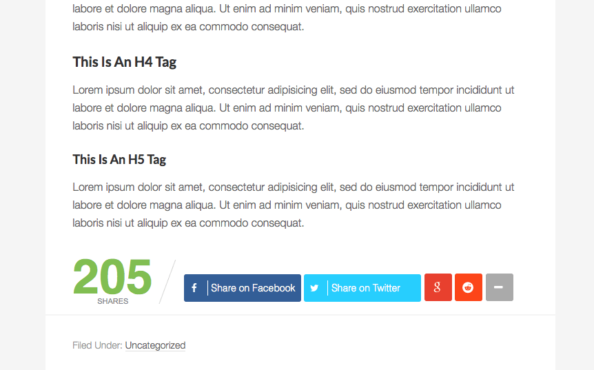 Share widget