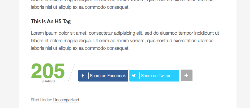 Share widget